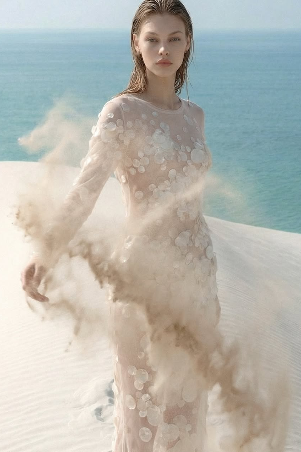 Sirena Pearl Shell Dress