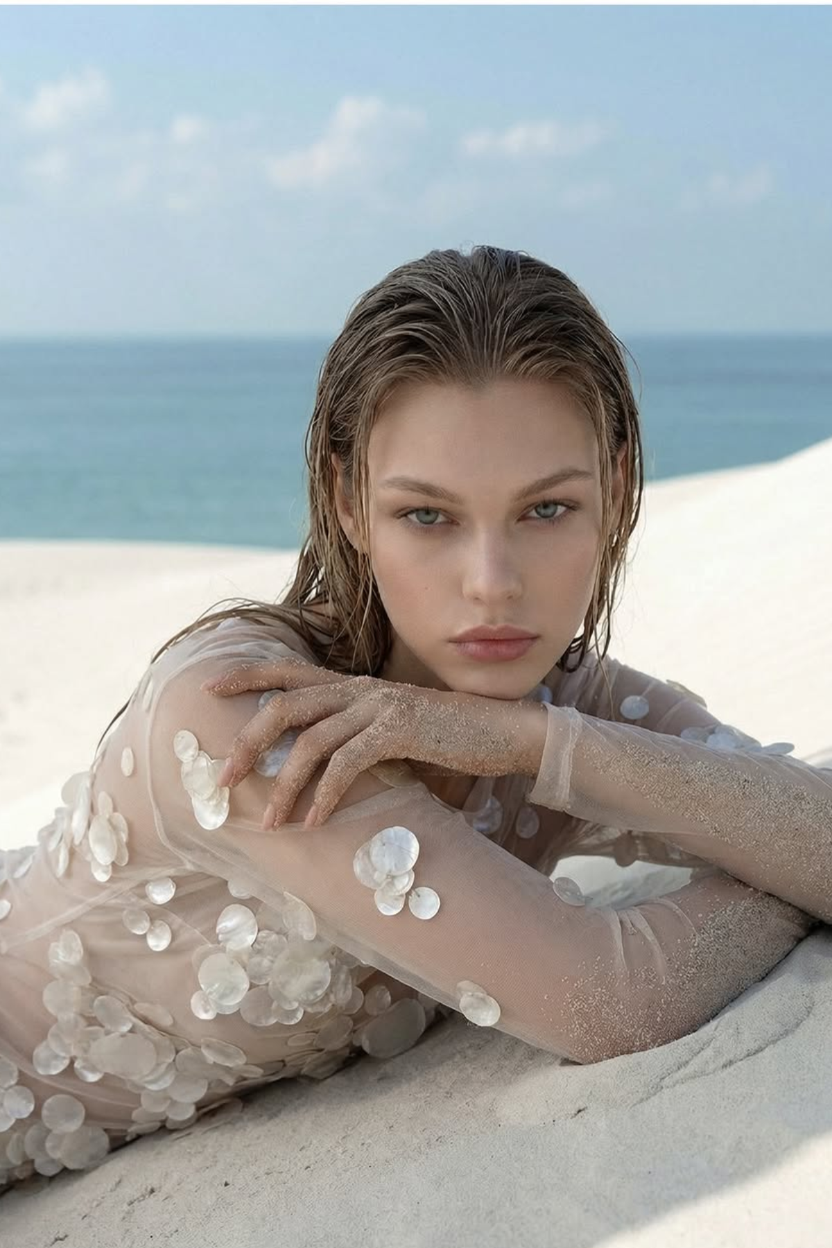 Sirena Pearl Shell Dress