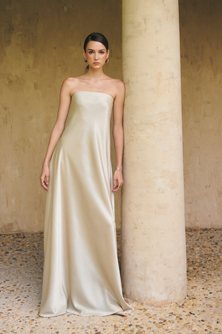 Beige Bridesmaid Dresses