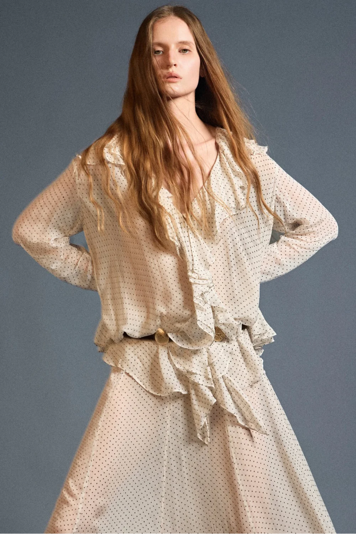 Caprielle Polka Dots Top