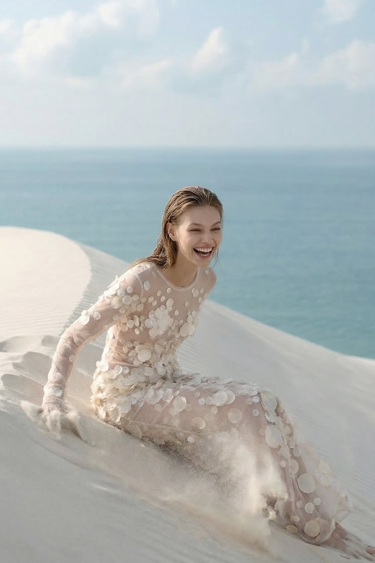 Sirena Pearl Shell Dress