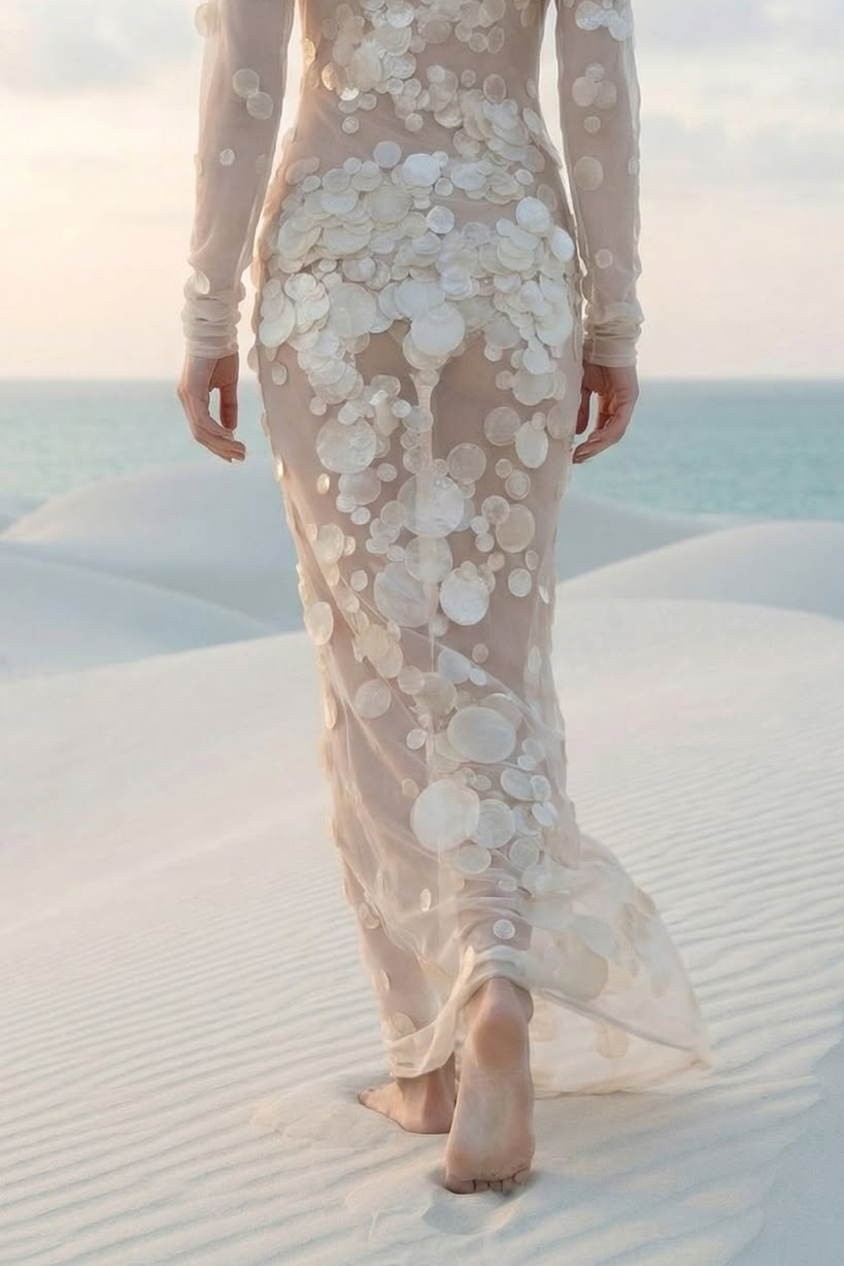 Sirena Pearl Shell Dress