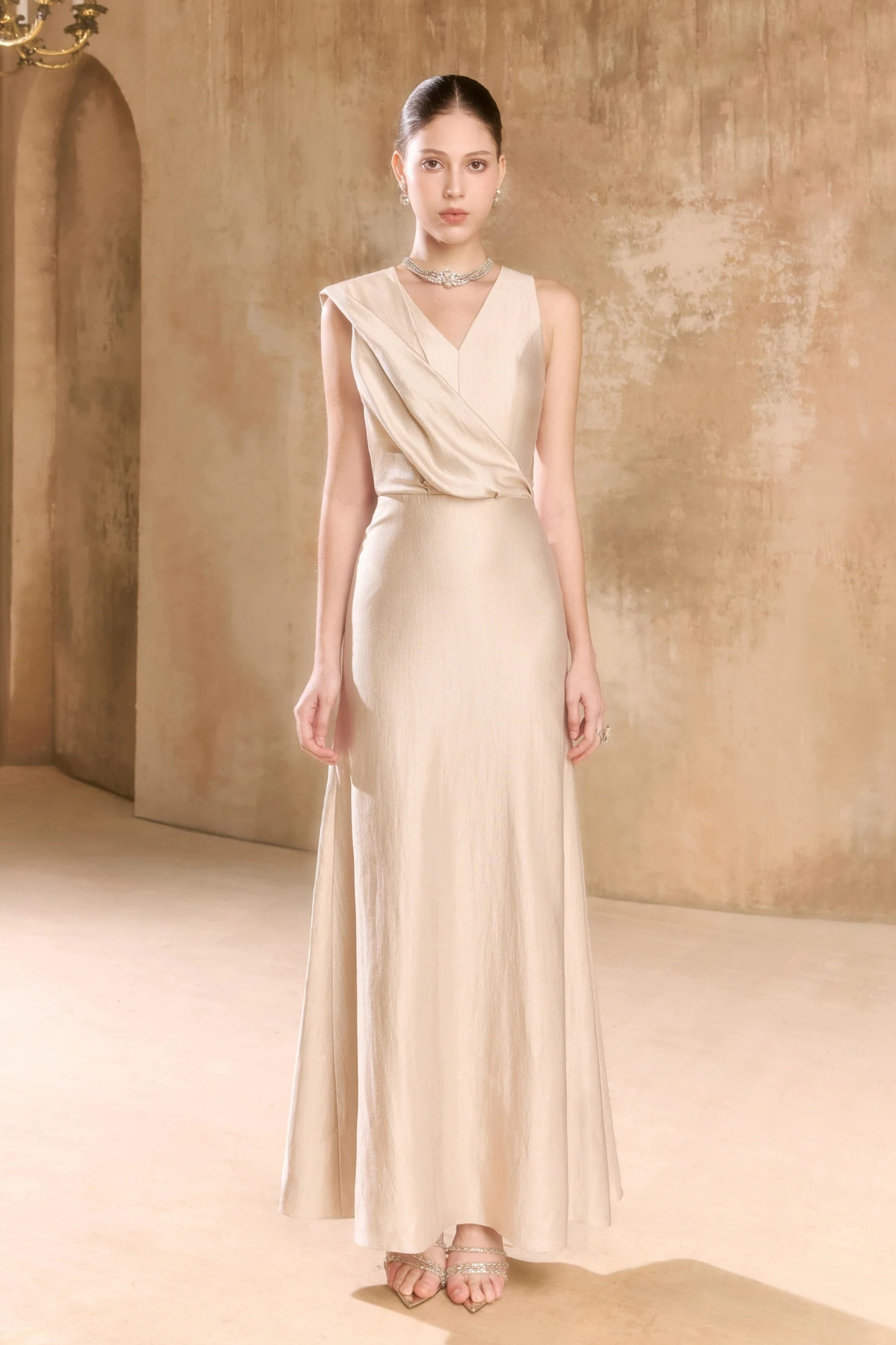 Champagne Beige Dress