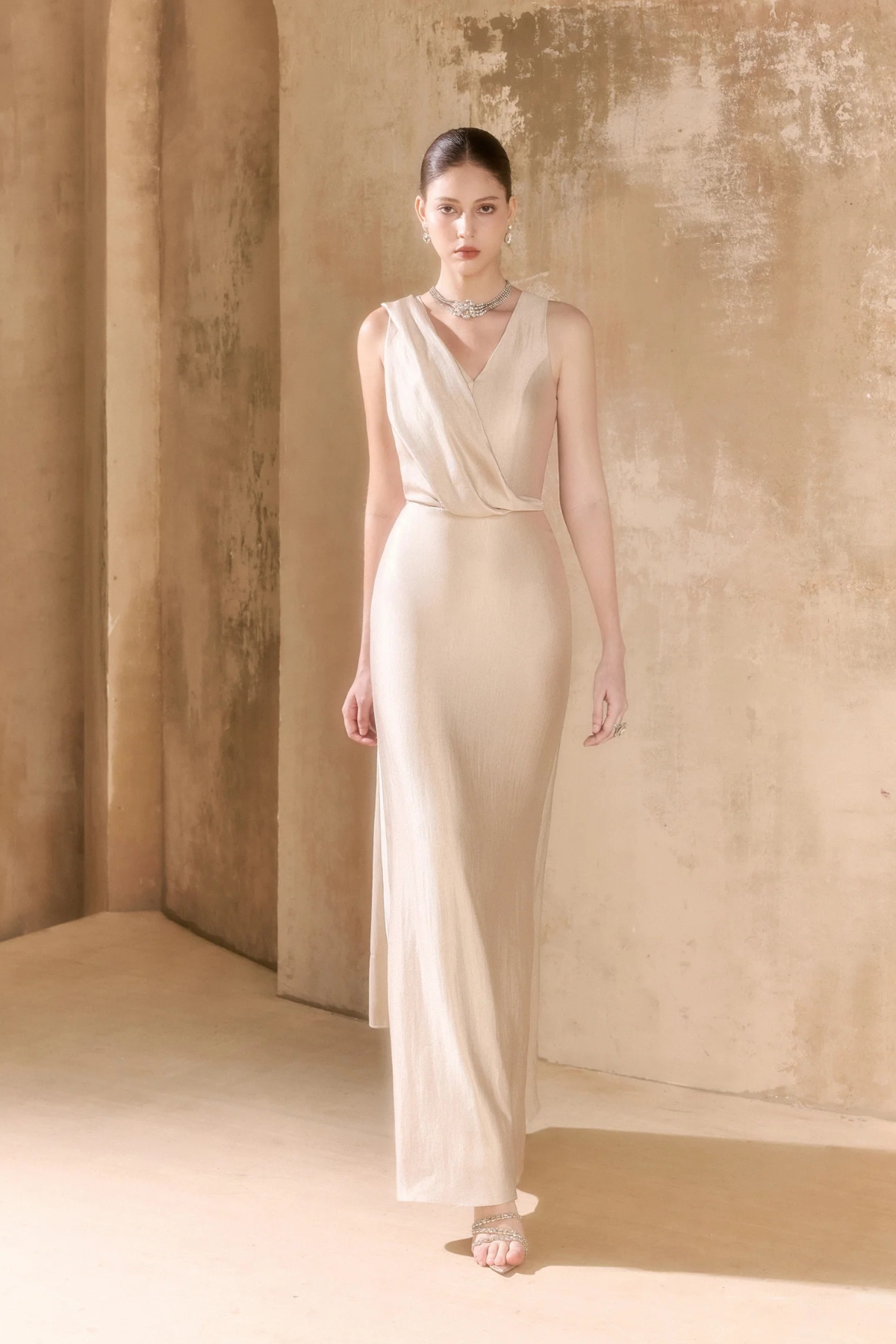 Champagne Beige Dress