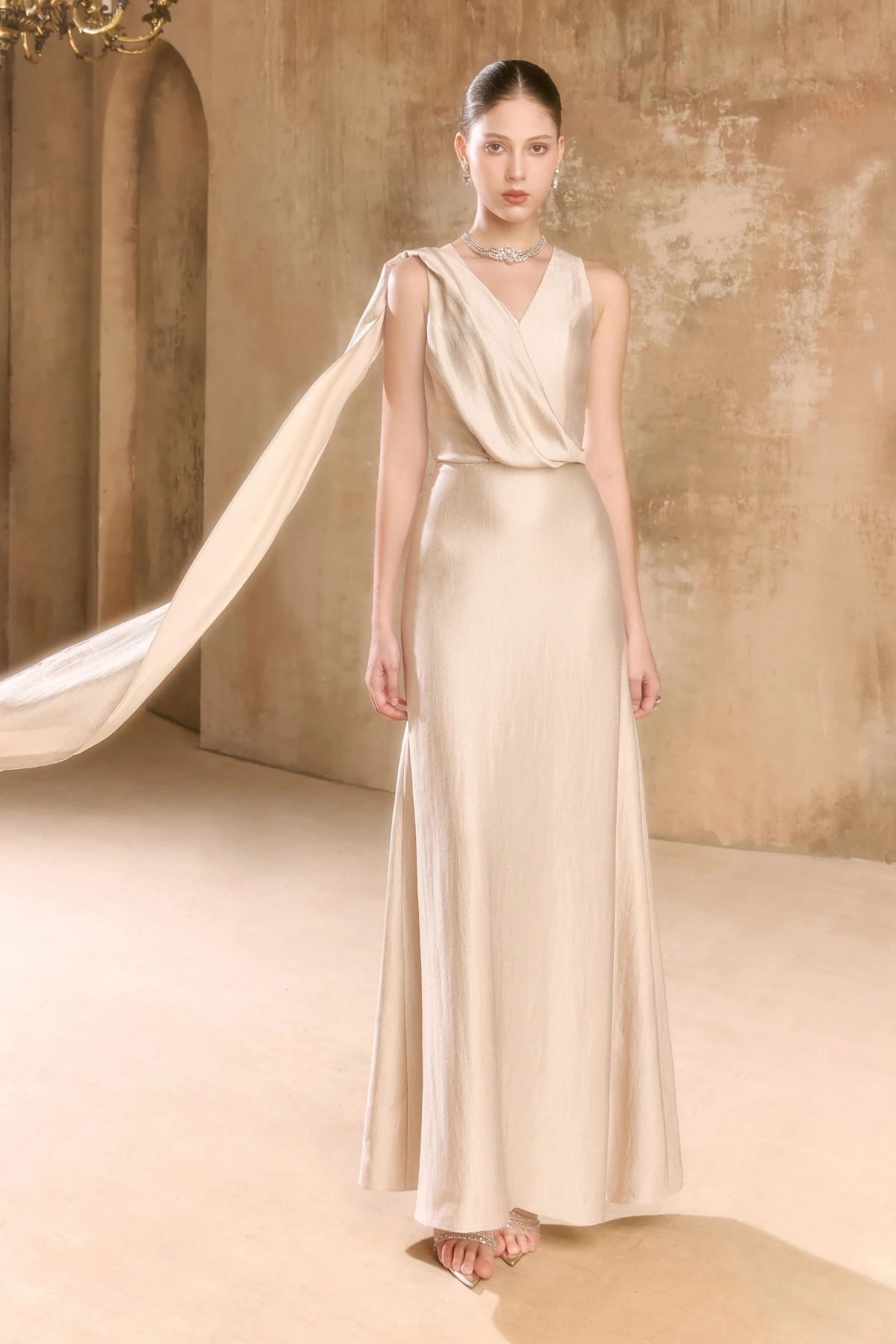 Champagne Beige Dress